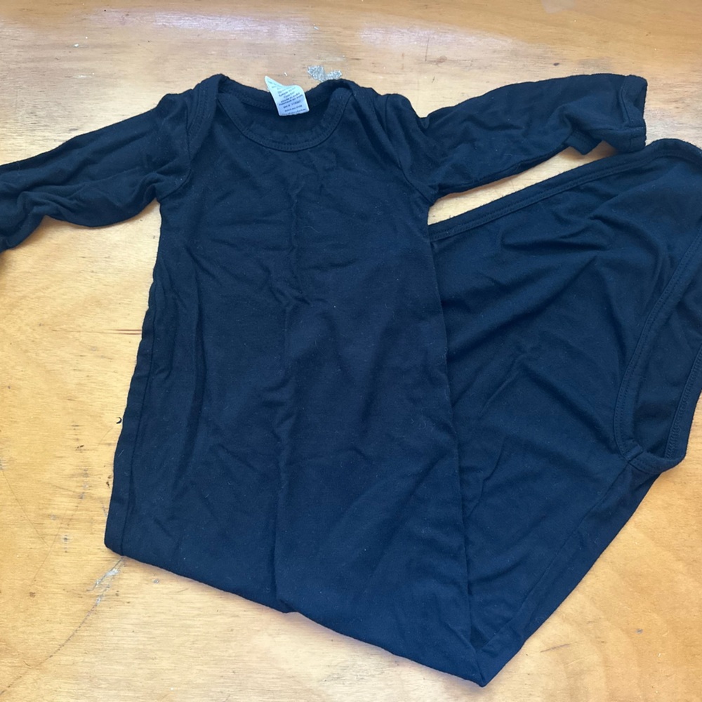 Kate Quinn Black Infant Knotted Gown